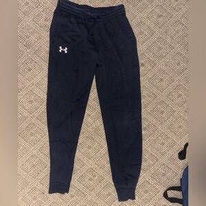 youth large under armour black sweatpants